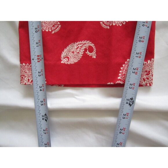 Women's Lands' End Straight Leg Paisley Print Capri Pants Sz 18W (WP308) - Picture 6 of 8